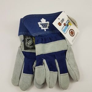 Toronto Maple Leafs NHL Kids Leather Work Gloves